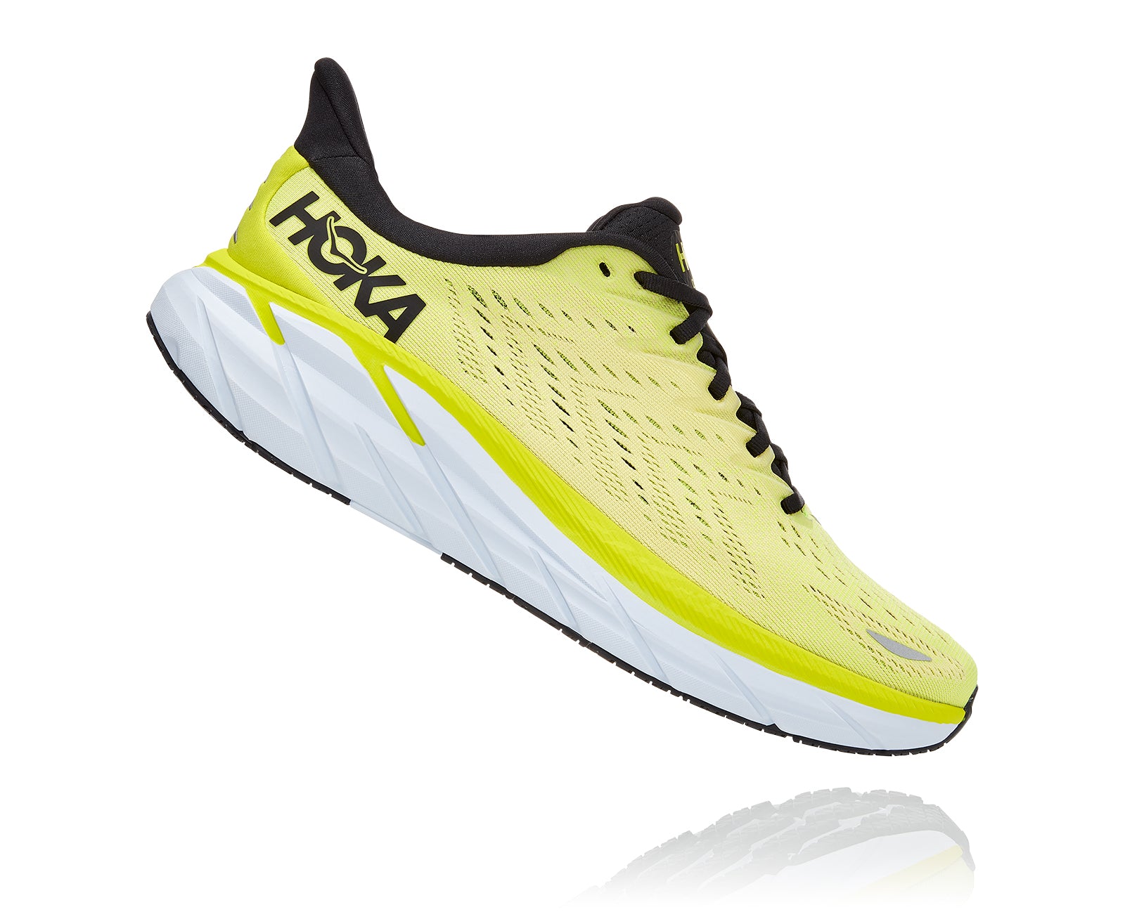 Men's Hoka Clifton 8 buy Grey/White-Yellow 1119393/BFPA Size 11